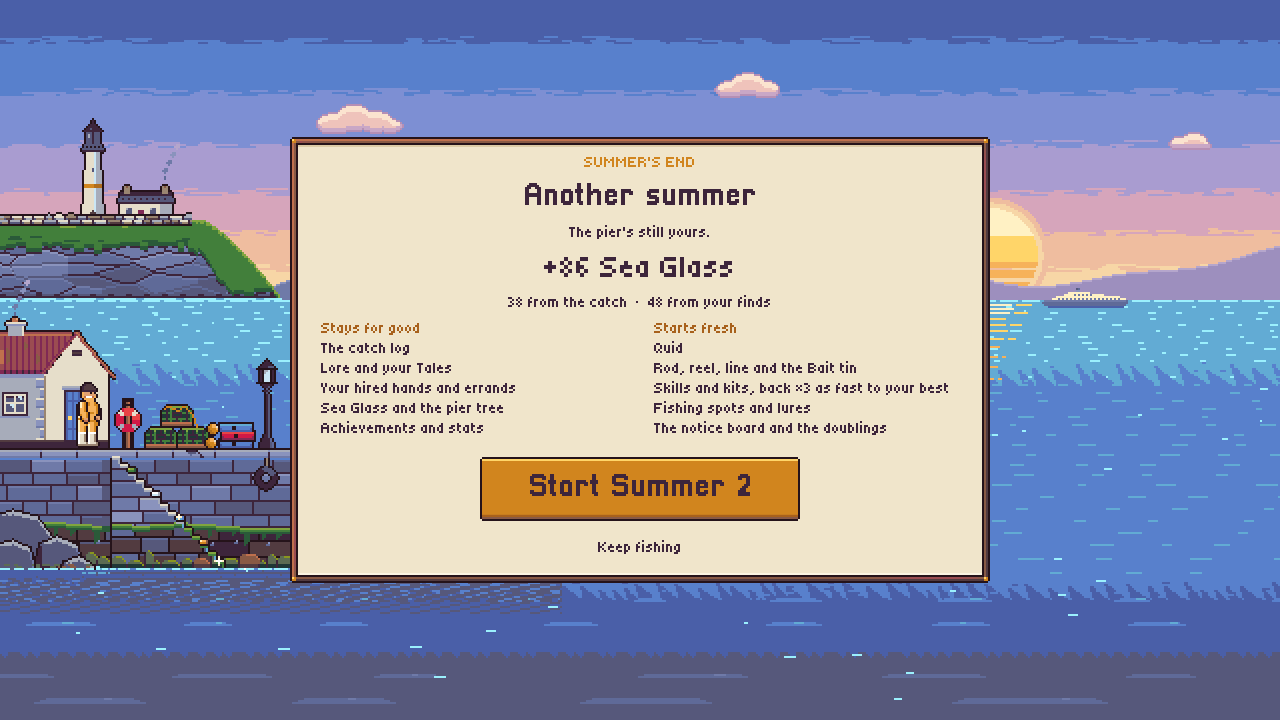 The summer's end card: Sea Glass brought home, what stays for good and what starts fresh.